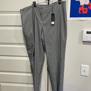 Lane Bryant Black and White Checkered Straight Leg Pants